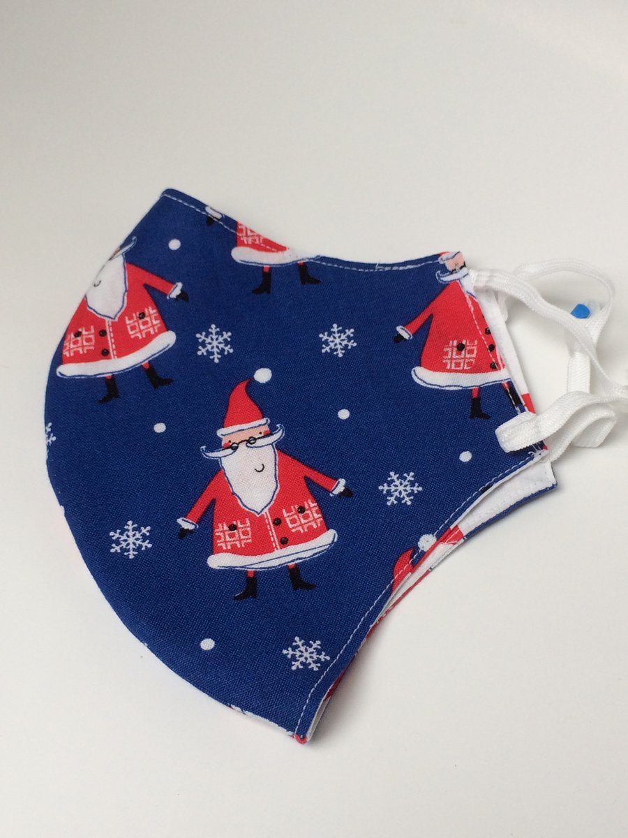 Large sized, Christmas themed,  double layered face mask