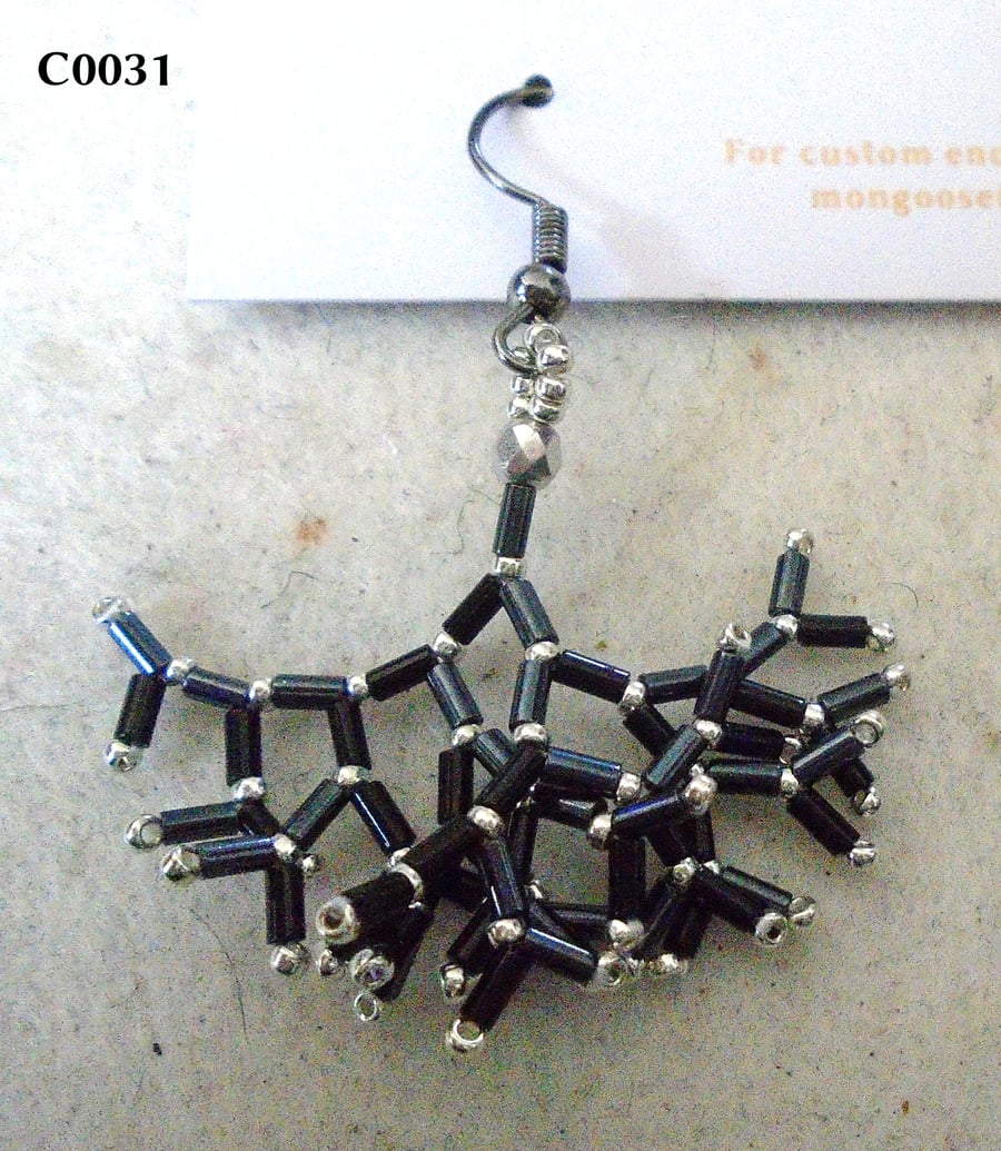 Fractal-style earrings (customisable)