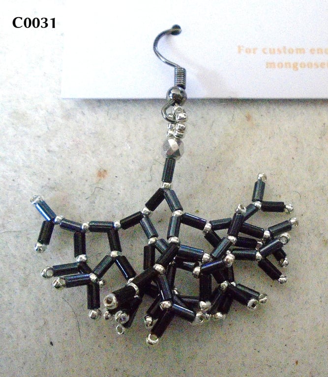 Fractal-style earrings (customisable)