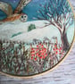 Embroidered barn owl in a winter landscape  - Image 3