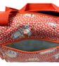 Large wash bag in owl print, toiletries bag with handles and pocket. - Image 4