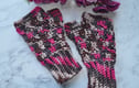 Hand Crocheted Luxury Fingerless Gloves