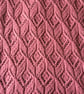 Chunky Lace Wrap Knitting Pattern - Cyclamen - Image 2