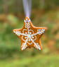 Hand painted Ceramic Lebkuchen Hanging Decoration, Christmas Hanger - Image 2