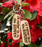Butterfly Garden. Pyrography key ring. - Image 4