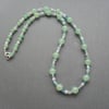  Green Aventurine and Lilac Amethyst Necklace