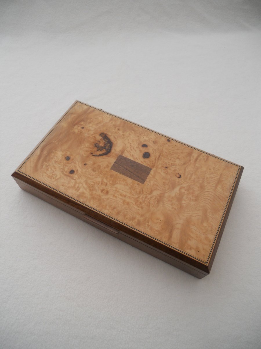 Earring Box - Solid Walnut