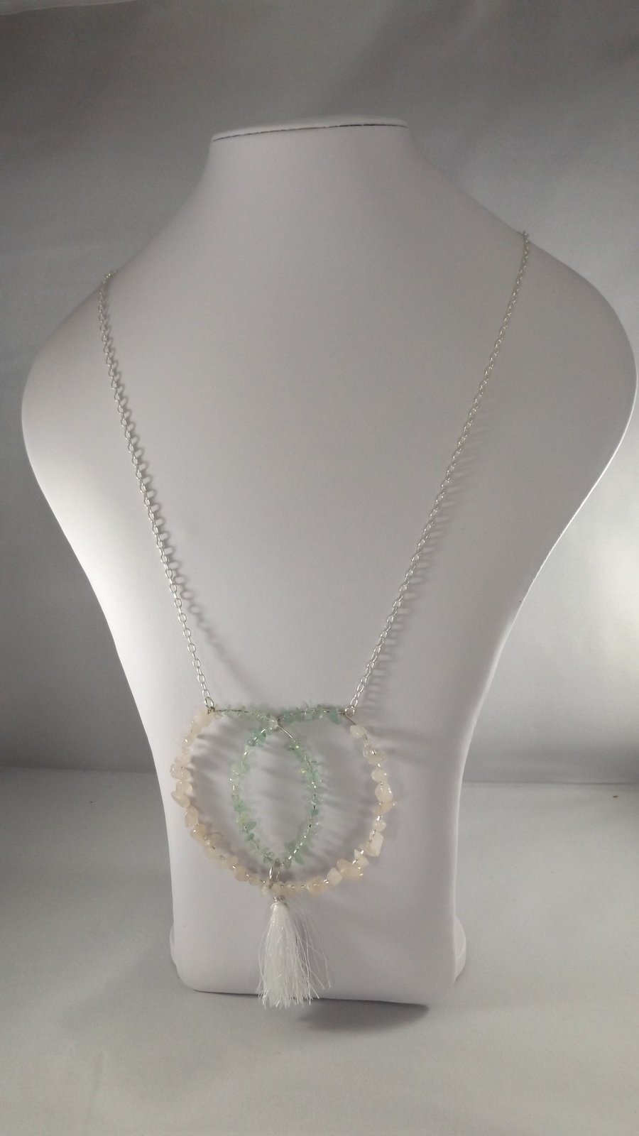 Rose Quartz and Aquamarine Necklace 