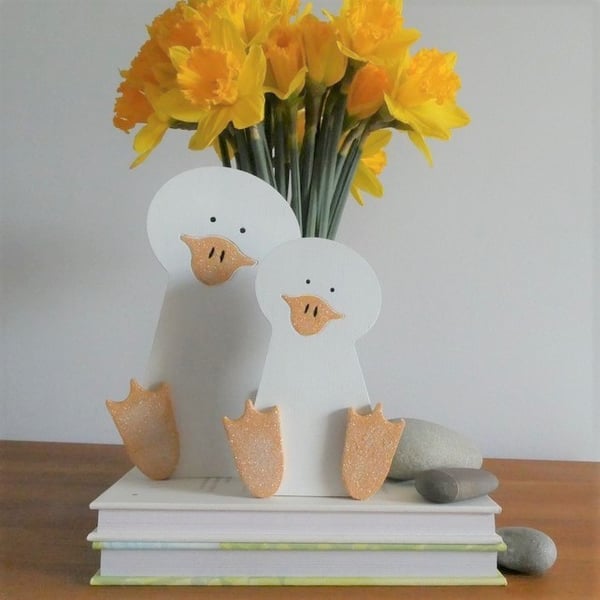 Sale - Pair of MDF Ducks