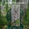 Semi abstract foxgloves on canvas