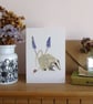 Badger and Ladybird Greetings card 