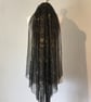 Midnight Stardust - Celestial Wedding Veil With Gold Moons And Stars - Image 3
