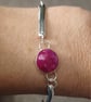 Sterling silver and ruby bracelet - Image 3