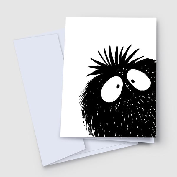 Just a little hello card, Just to say Hello, Miss You Card, Peekaboo Greeting Ca