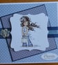 Happy Birthday Card - Girl With Lantern - Image 9