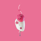 Pink Couture Percher Fascinator Hat – Handmade One-of-a-Kind Occasion Headpiece