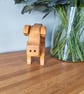 Handmade Wooden Piglet - Image 3