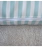 Tempur Travel Pillow Cover Duck Egg Stripes 16"x10" 16x10 - Image 3