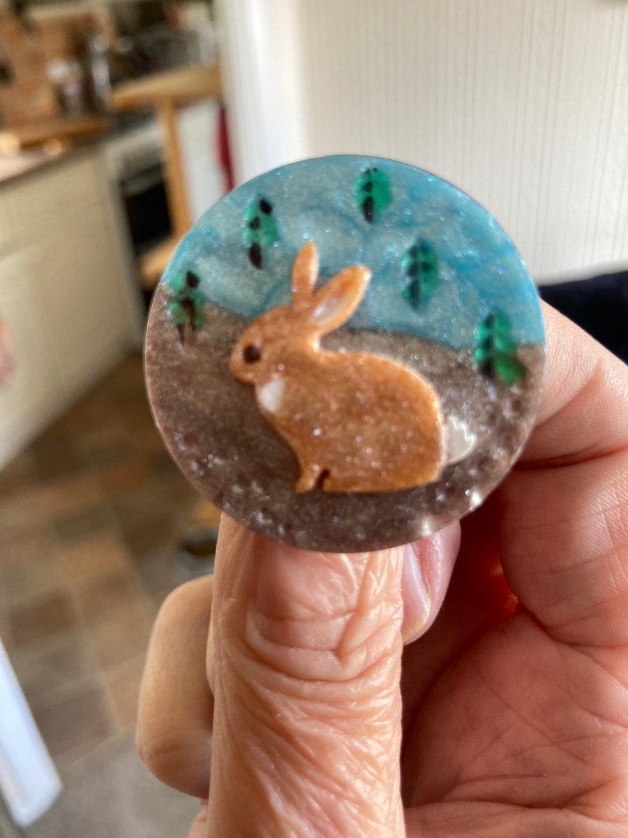 Rabbit Brooch