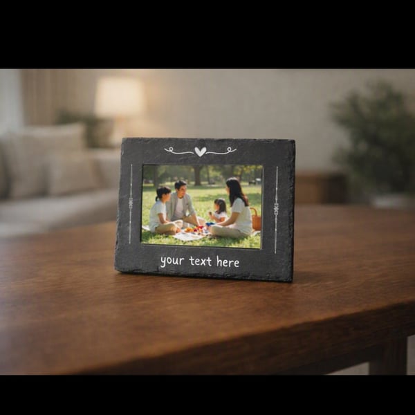 25cm x 20cm Slate photo frame