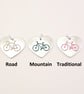 Bicycle Heart Pendant (Large), Handmade Jewellery for Cyclist - Image 8
