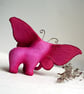 PRE-ORDER - 2-3 weeks! Pink Elephant Butterfly Sculpture - Image 4