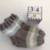 Hand knitted baby socks