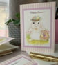 Easter Bunny Card - Blank Inside