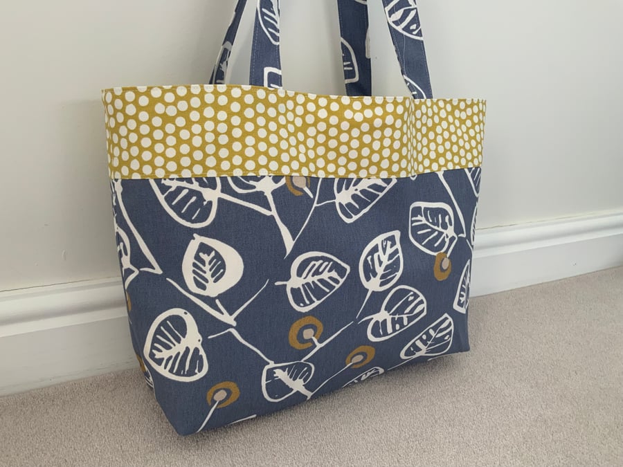 Handmade Fabric Tote Bag, Beach Bag, Handbag, T... - Folksy