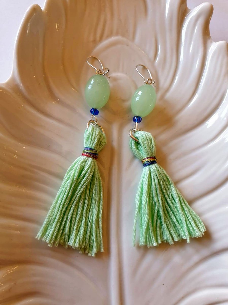Cotton Tassel Earringss