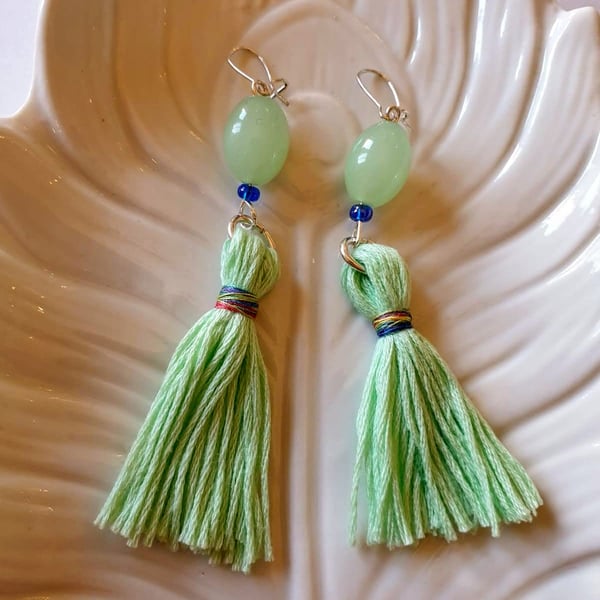 Cotton Tassel Earringss