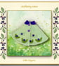 Little Nippers Appliquéd Pistachio Green and Purple Cape
