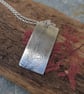 Rectangular seaweed imprint pendant - Image 1