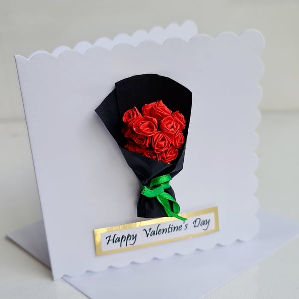 Handmade Origami Valentine, Engagement, Anniversary Card 