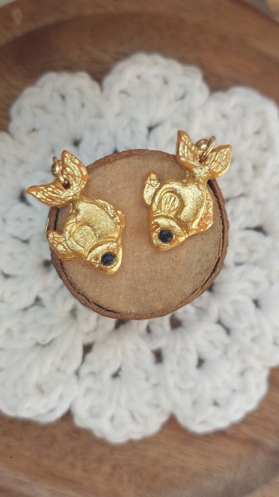 Goldfish dangle earrrings