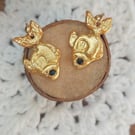 Goldfish dangle earrrings