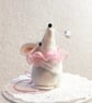 Cute white Felt 'Fairy' Mouse Home Decor, Gift