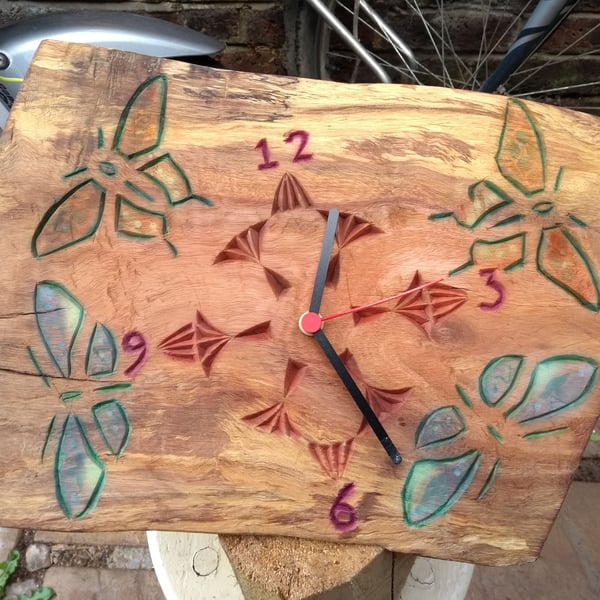 butterfly clock