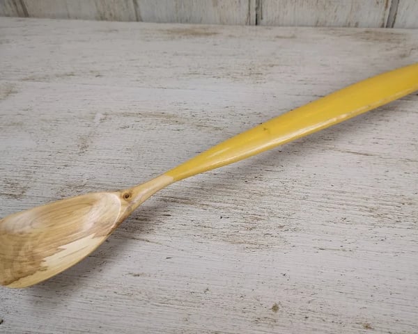 Hand Carved Rustic Quirky Wooden Cooking Stirring Spoon 0030