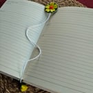  Yellow Felt Daisy Bookmark, Handmade Floral Page Marker, Cute Gift for Readers