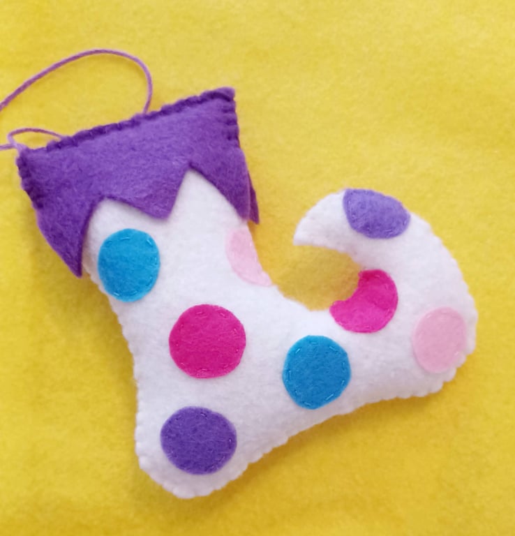 Handmade Elf Boot Hanging Decoration