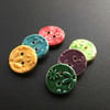 little ceramic flower buttons set of 6