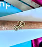 Gold Tone Solid Brass Spiral Rings - Adjustable - Image 3