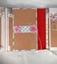 Handmade Christmas Scrapbook Album. Red Velvet Photo Album.  - Image 6