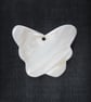 Large White Shell Butterfly Shaped Pendant