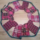 Handmade Christmas Bunting Mini Tartan Stockings
