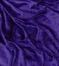 crushed velvet fabric material stretch soft dark cadbury purple 1 metre