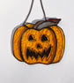 Orange stained glass pumpkin with draw your own kit - Image 3