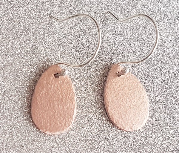 Copper Teardrop Earrings