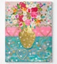 Flowers in Gold Vase - Image 1